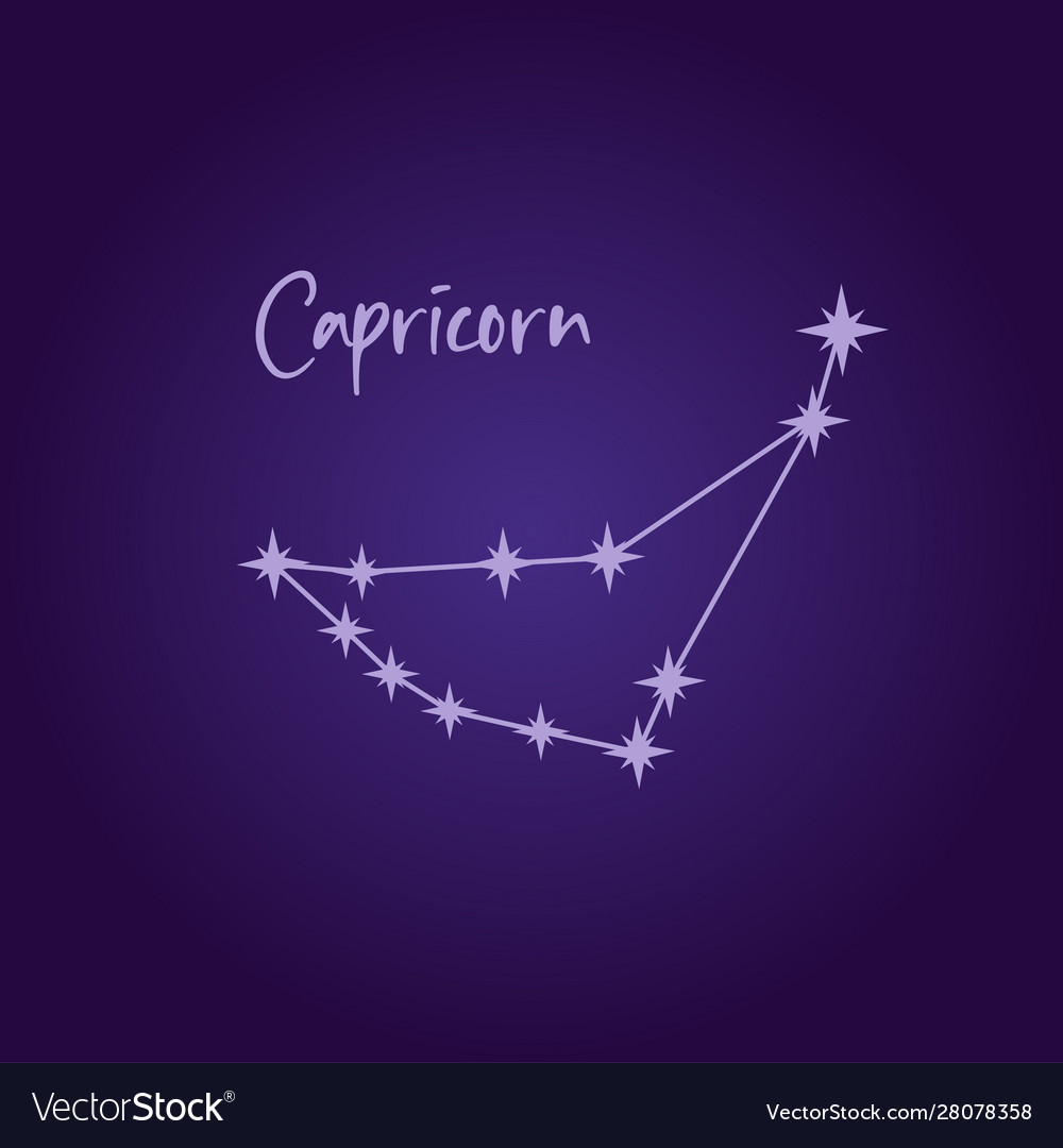 Capricorn zodiac sign constellation