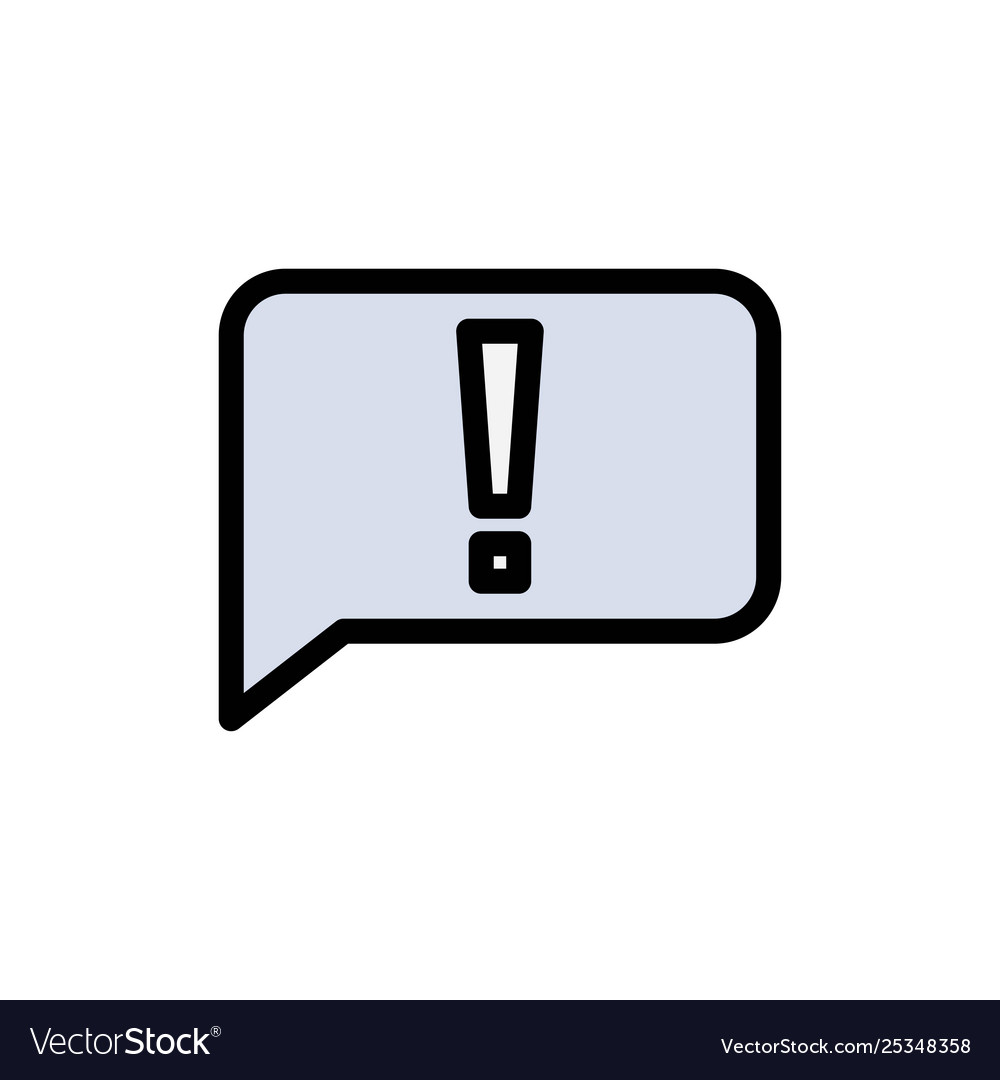 Chat error basic ui flat color icon banner