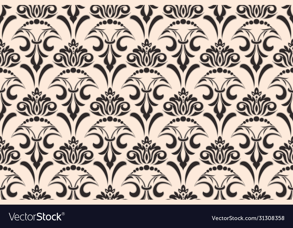 Damask nahtlose Musterelement klassische vector image Damask nahtlose Musterelement klassische