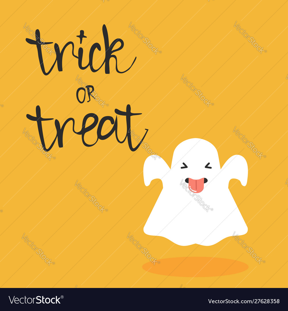 Halloween little ghost character