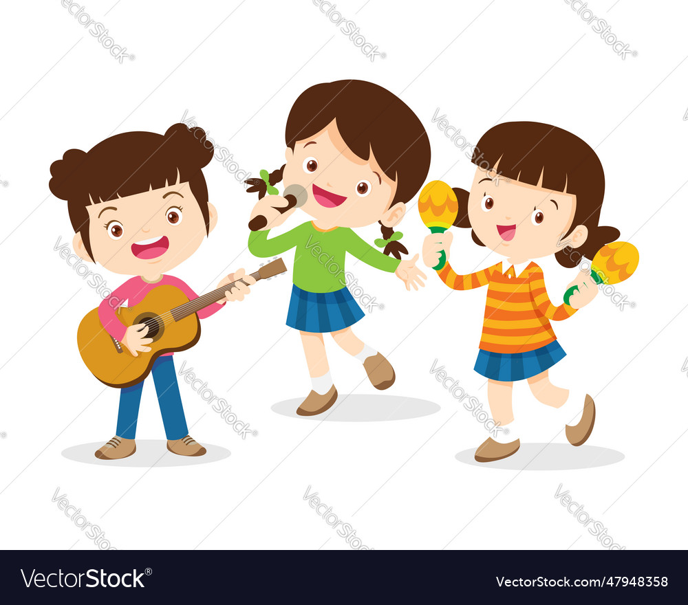 Kinder spielen Musik