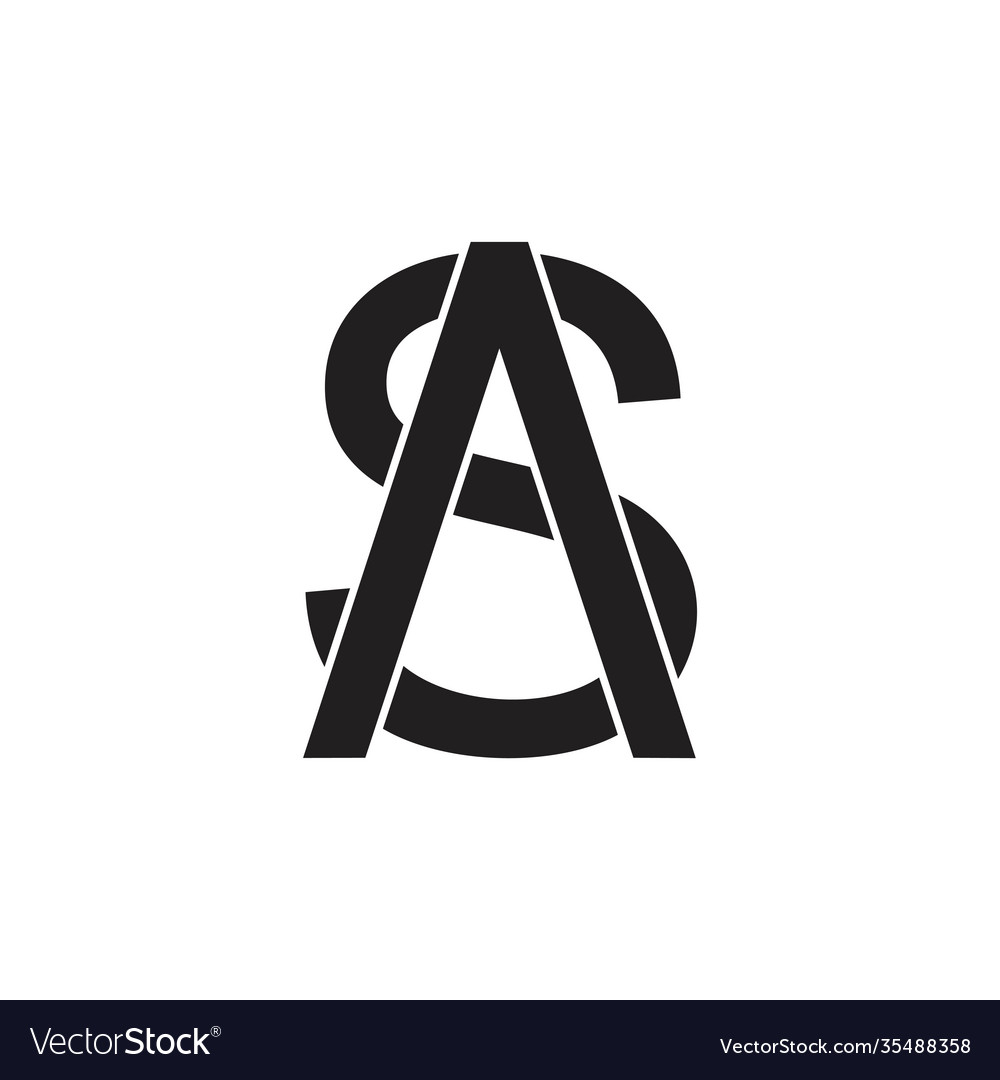 Letter as simple arrow logo Royalty Free Vector Image