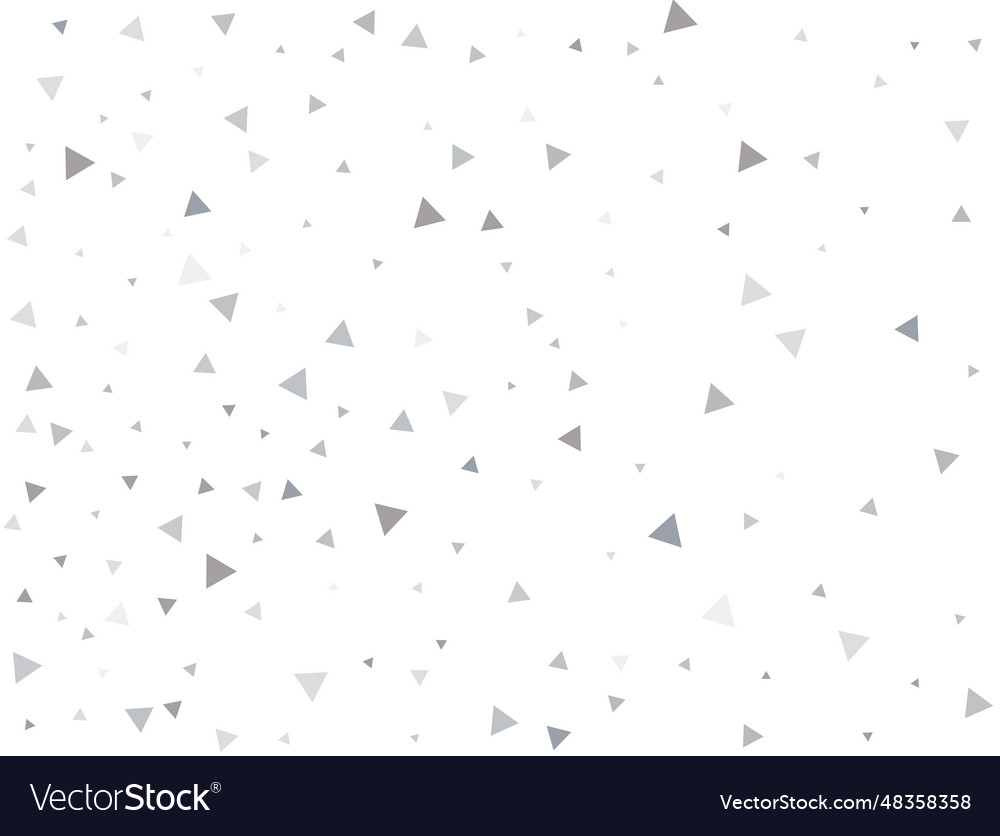 Matrixsilver triangular confetti vector image Matrixsilver triangular confetti