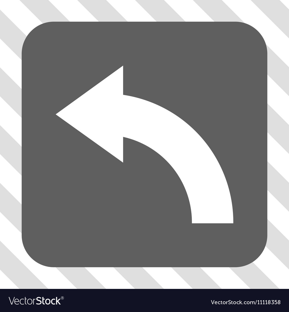 Rotate left rounded square button