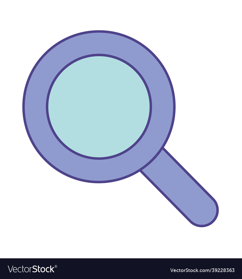 Blue Magnifying Glass Royalty Free Vector Image 1204