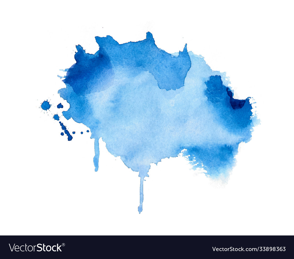 Blue Watercolor Stain Texture