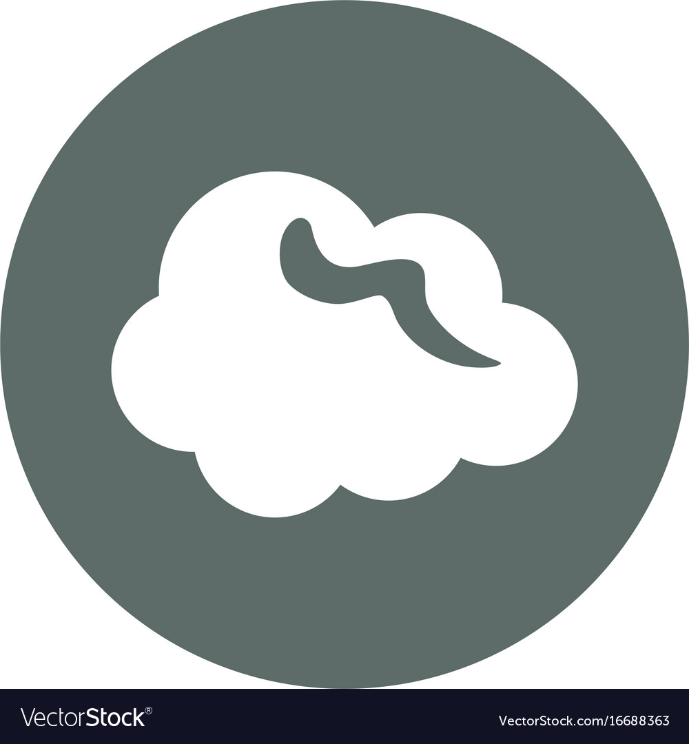 Cloud computing round icon