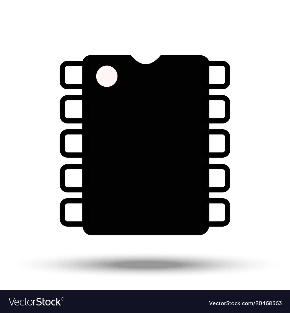 Computer chip electronic microprocessor