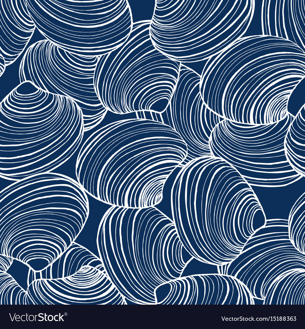 Dark Seashell Pattern
