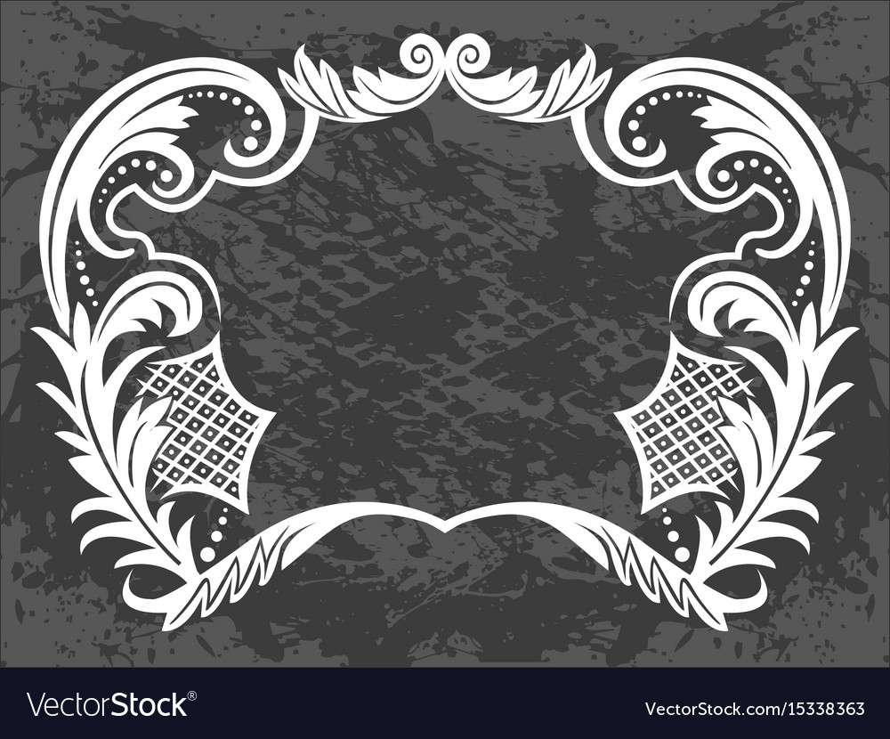 Decorative frame with pattern