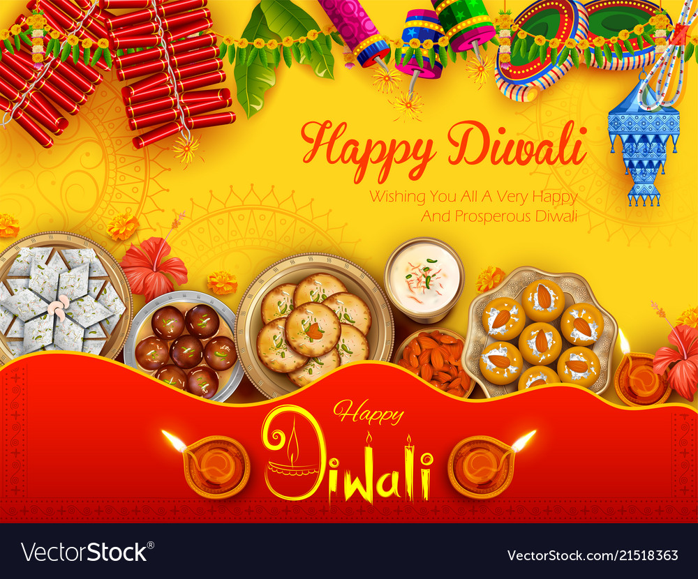 Diwali Diya with Sweets