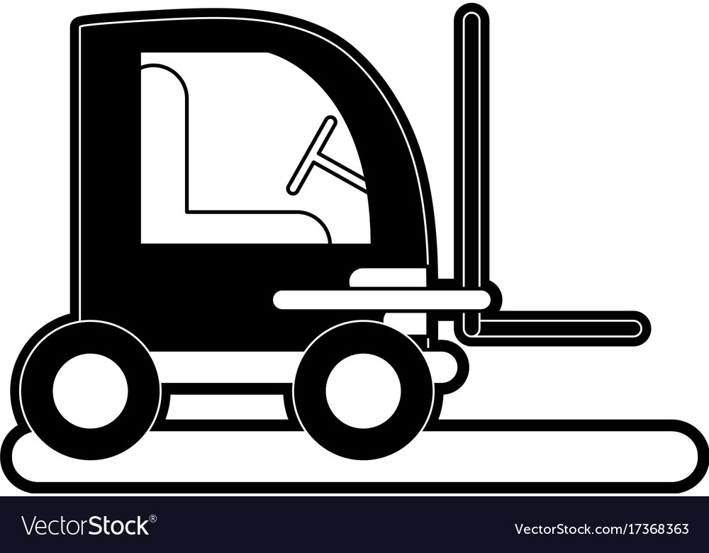 Forklift industrial icon image