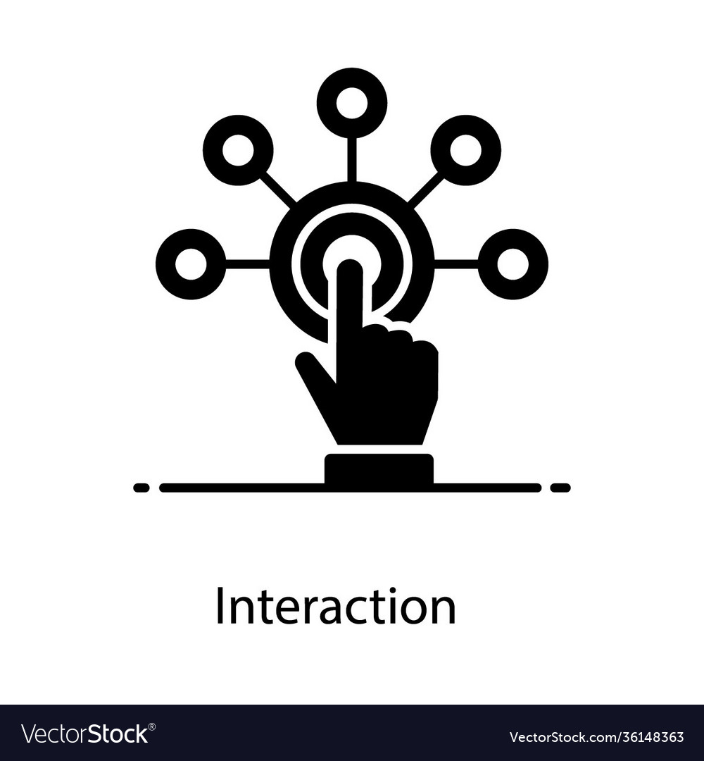 Interaction Royalty Free Vector Image - VectorStock