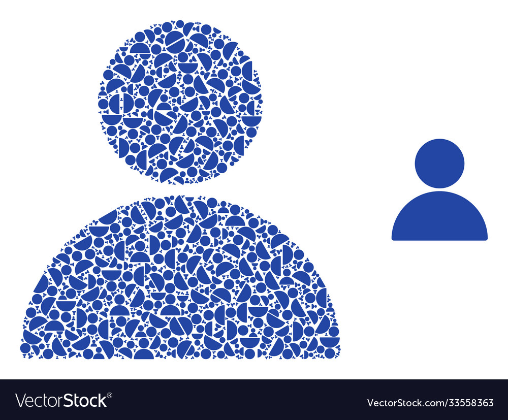 Man profile recursive collage self icons