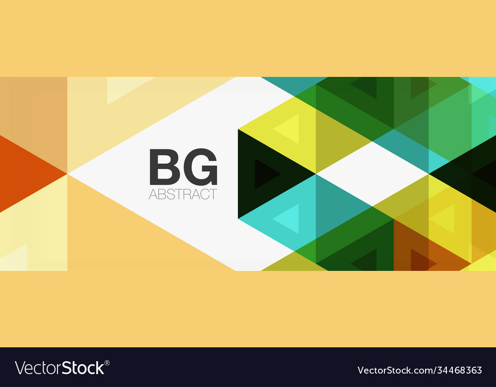 Mosaic triangle pattern abstract background Vector Image Mosaic triangle pattern abstract background