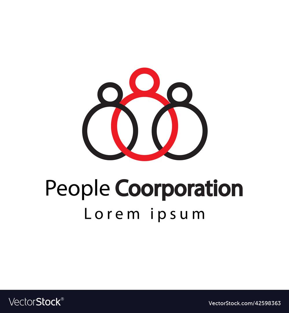 People group logo simple template