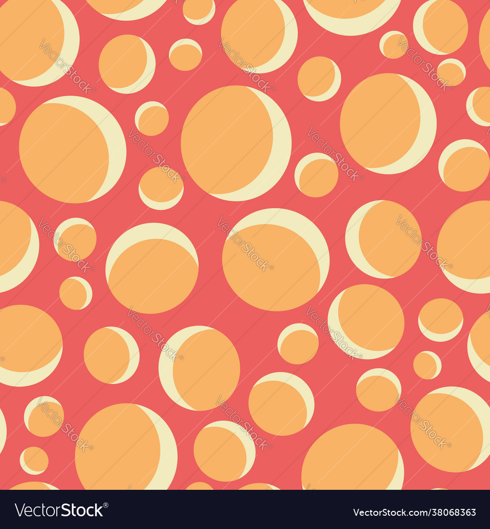 Retro colored dots seamless repeat pattern vector image Retro colored dots seamless repeat pattern