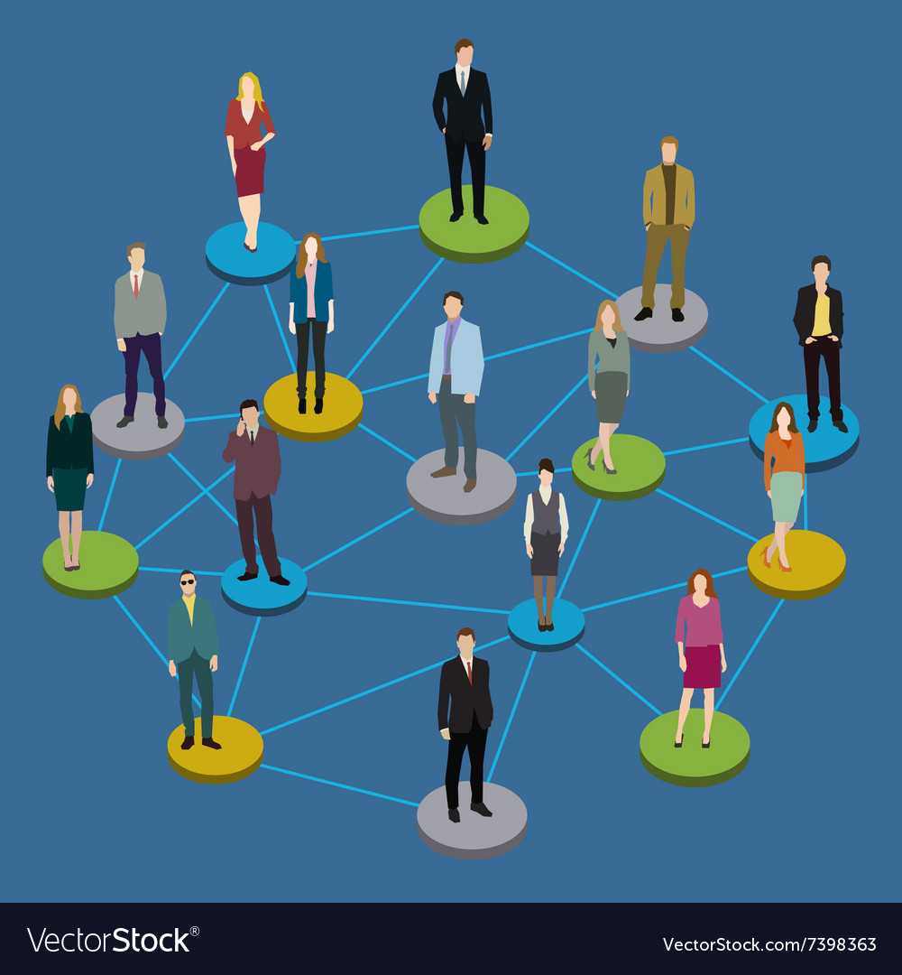 Social network concept Royalty Free Vector Image