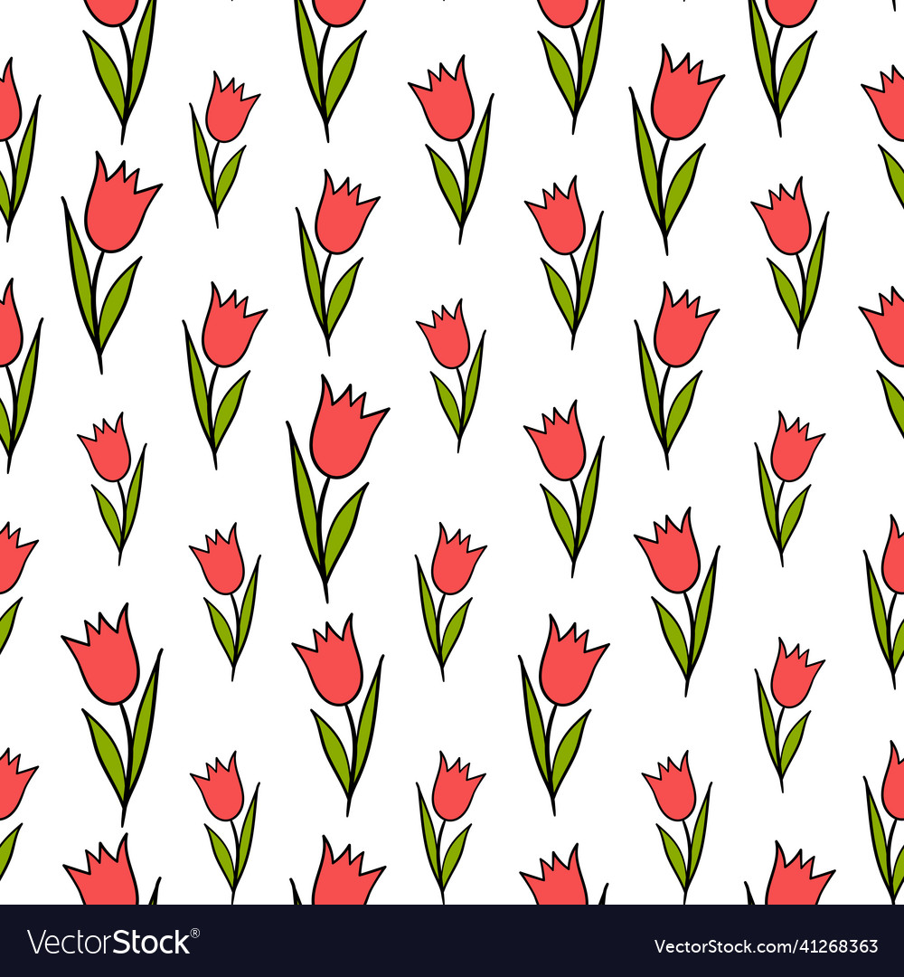 Spring colorful with red Vector Image Spring colorful with red