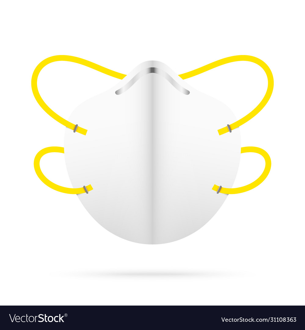 Virus protection face mask Royalty Free Vector Image