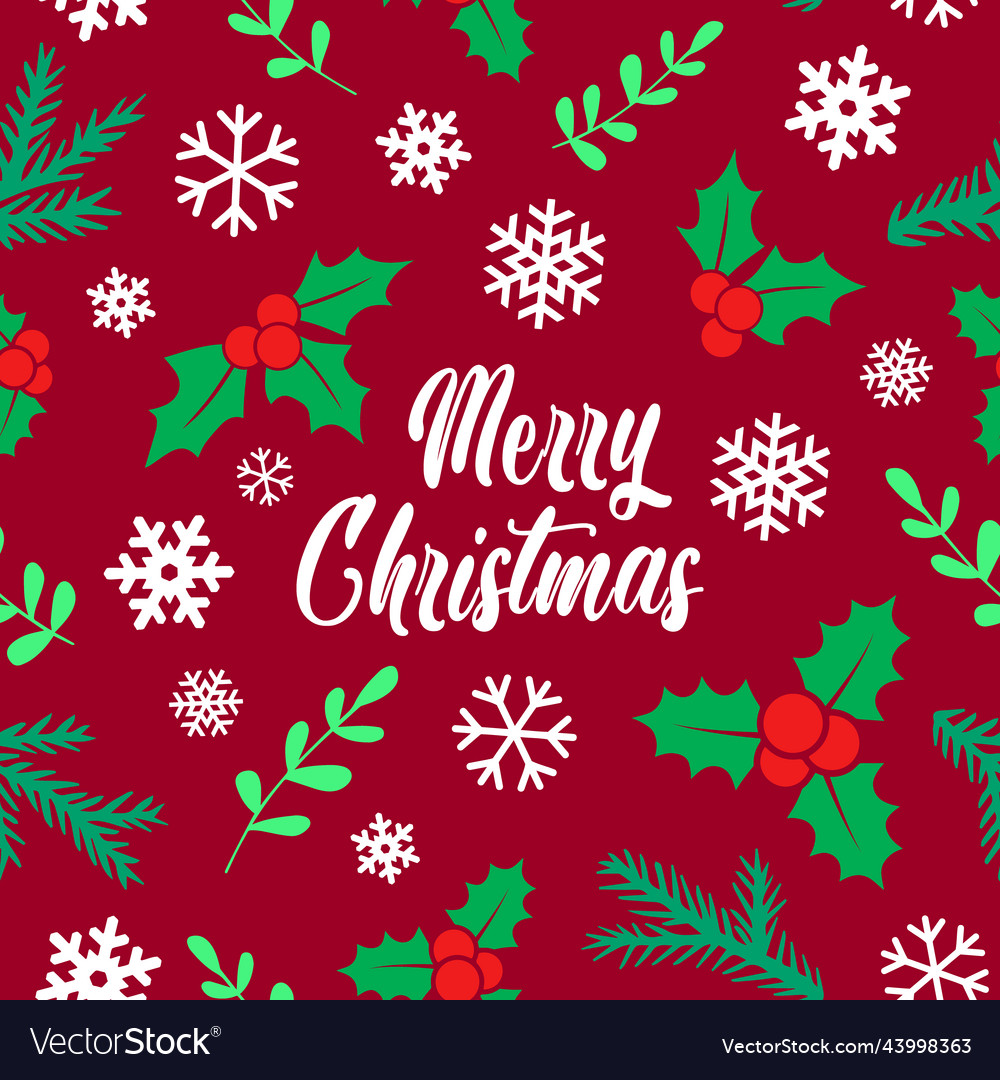 Winter seamless pattern or christmas card