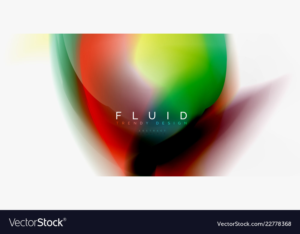 Abstract Liquid Flow Color Background