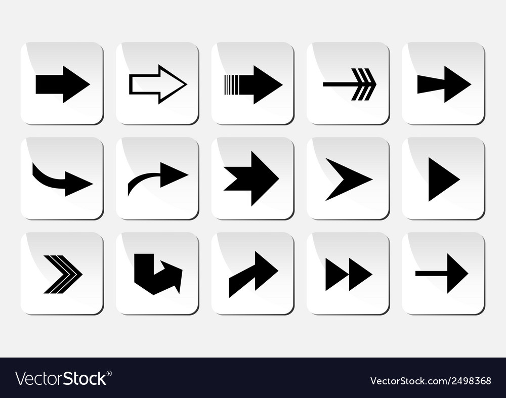 Arrow button set