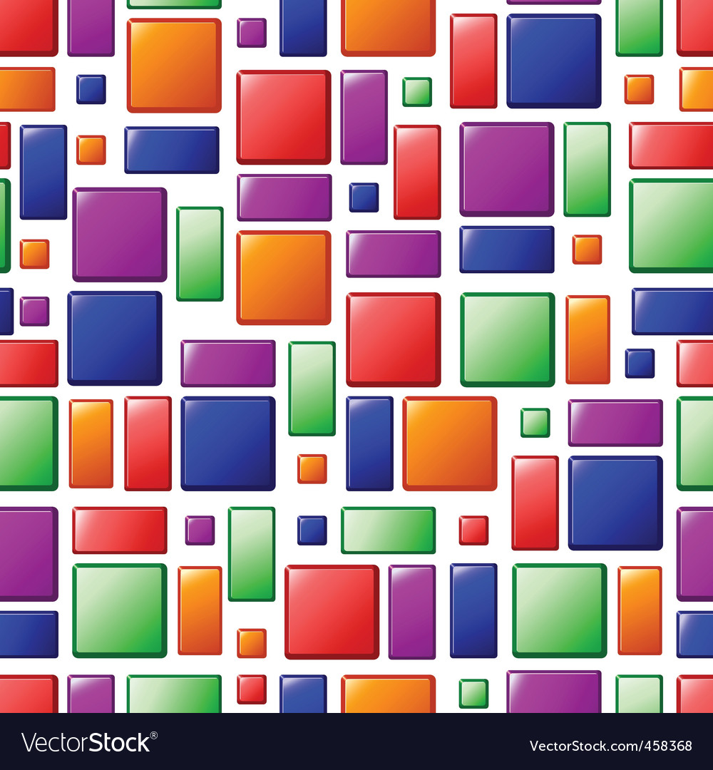 Glossy Geometric Tile Pattern
