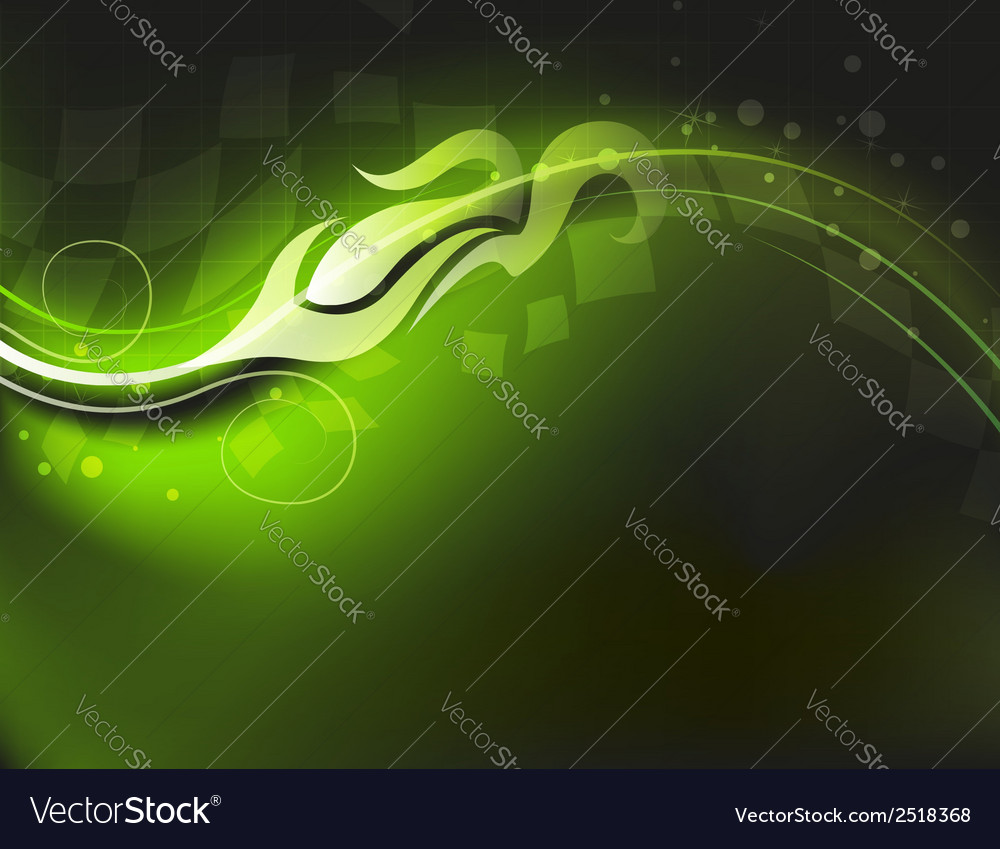 Green digital background