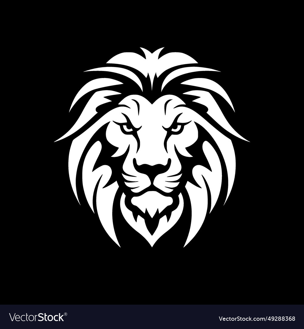 Lion - minimalist and flat logo