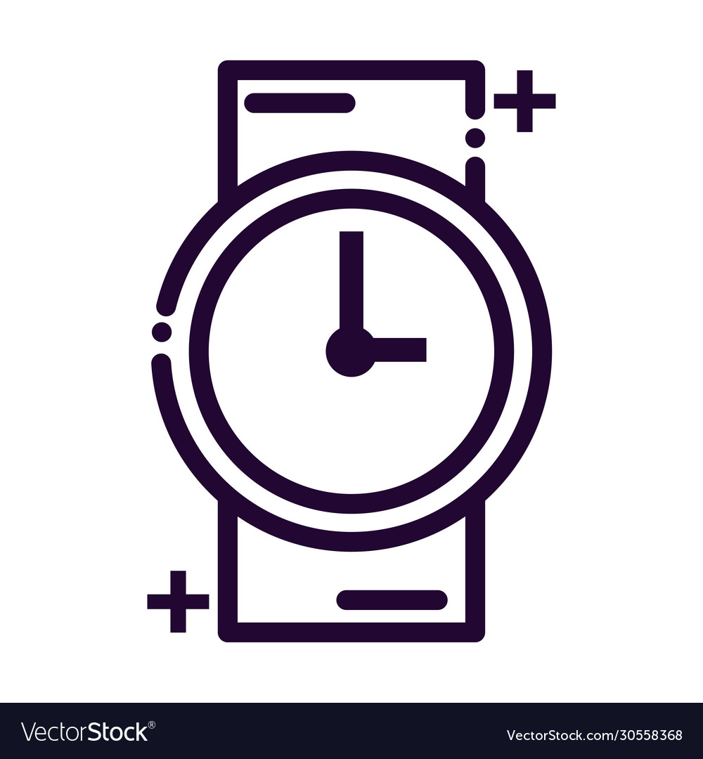 Nice clock line style icon