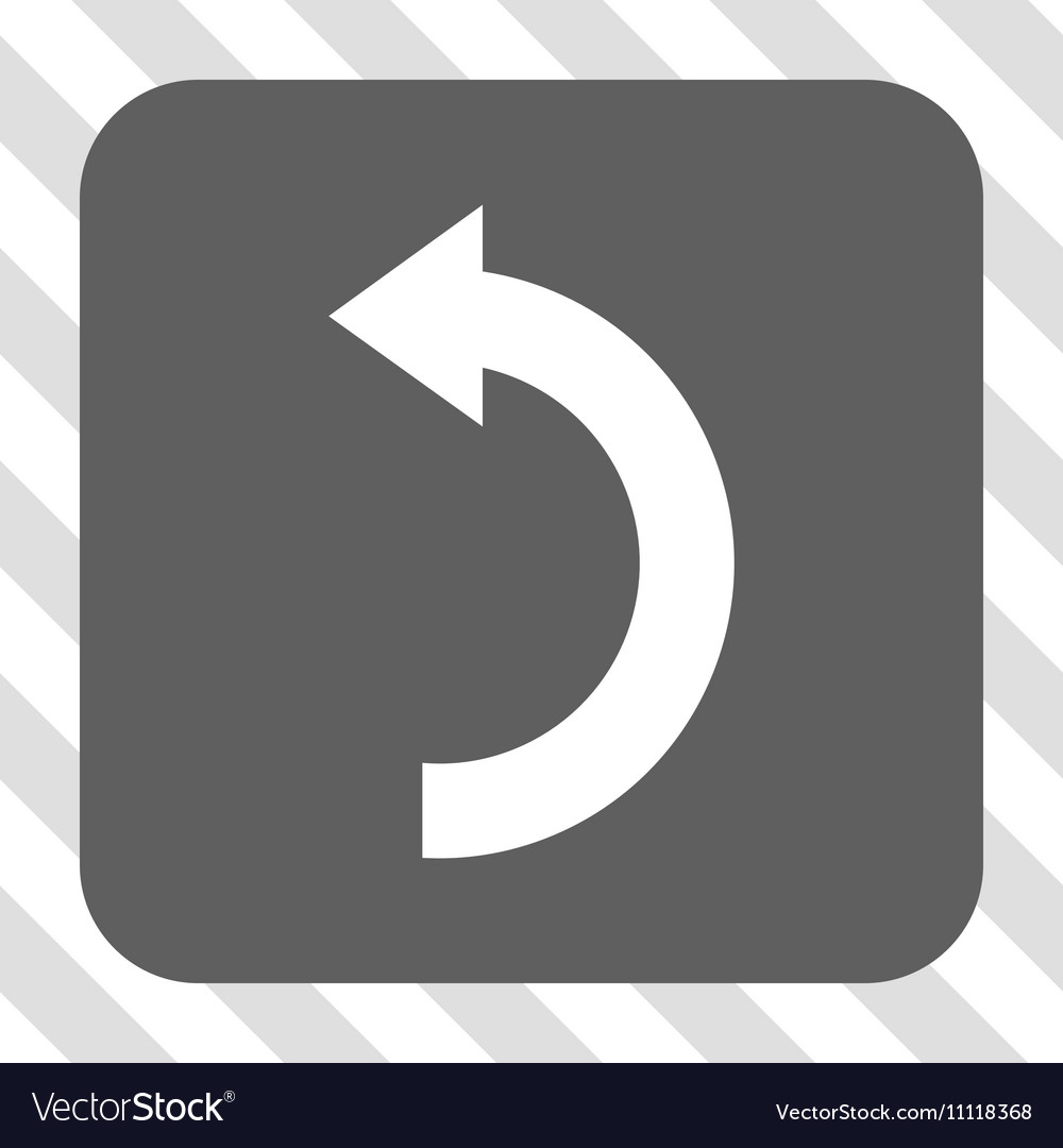 Rotate left rounded square button