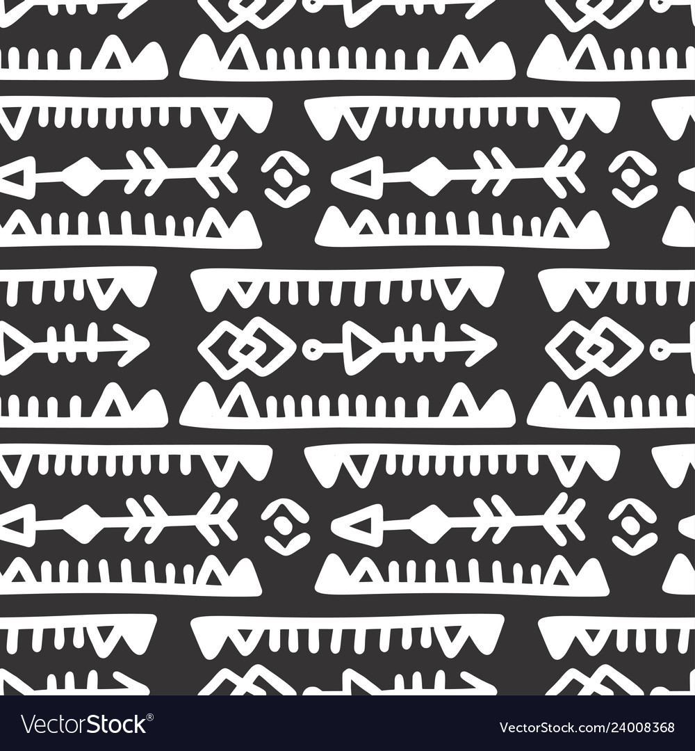 Seamless aztec pattern vector image Seamless aztec pattern