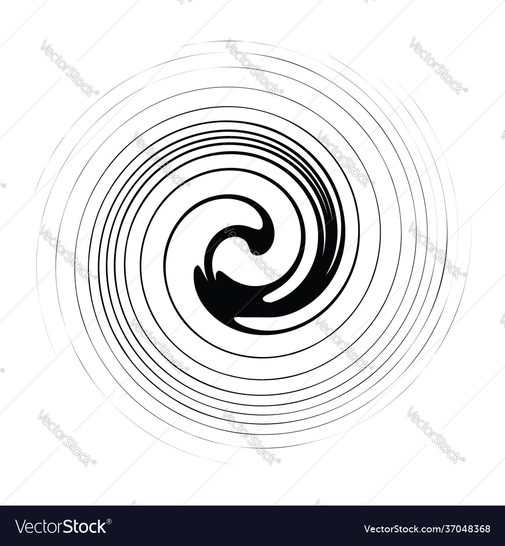 Swirl twirl spiral shape element motif