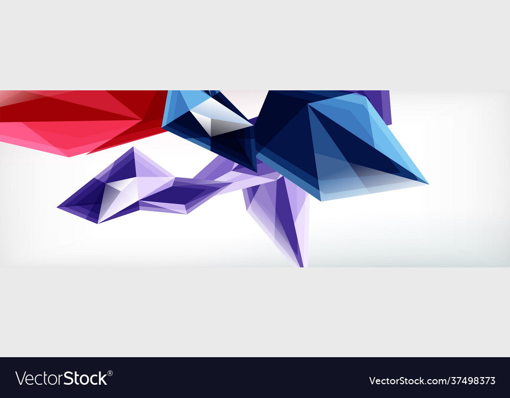 3d triangles and pyramids abstract