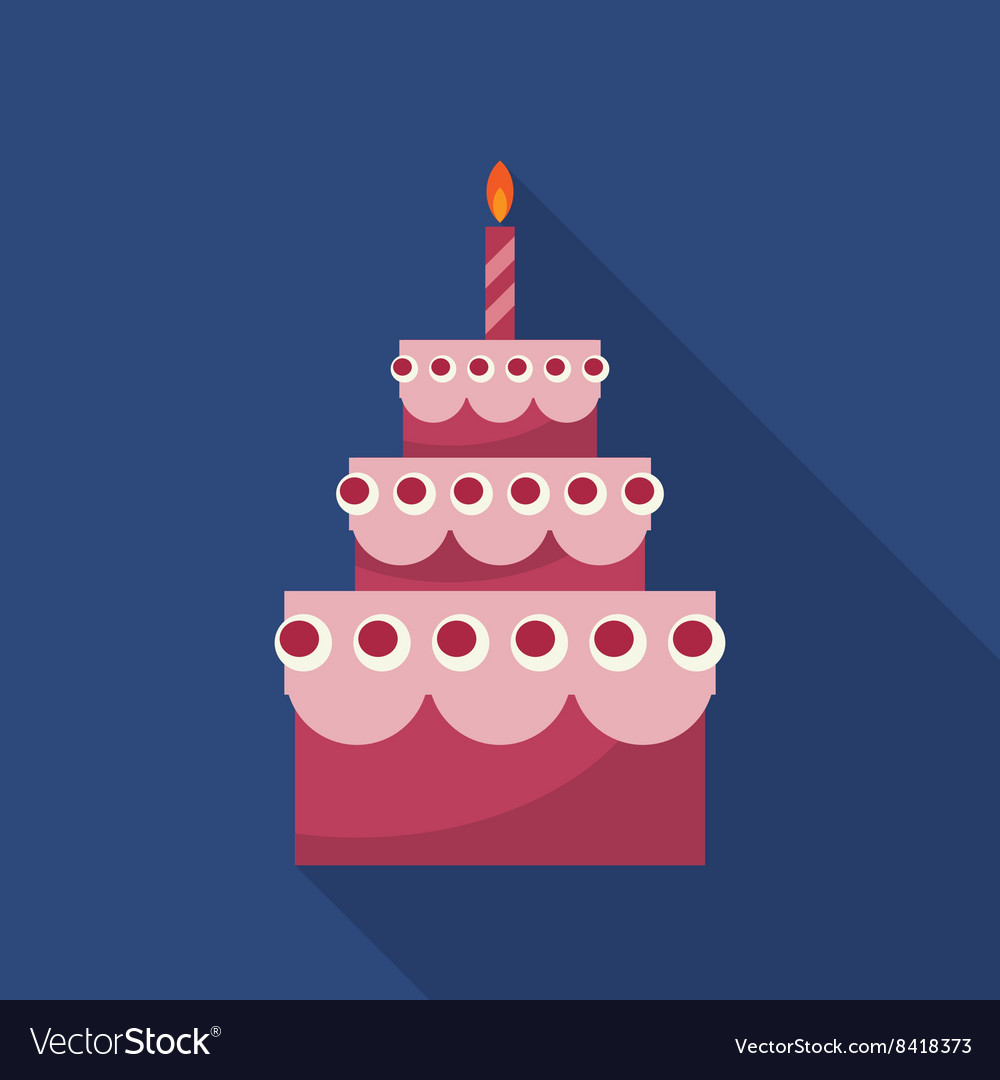 Birthday cake Royalty Free Vector Image - VectorStock