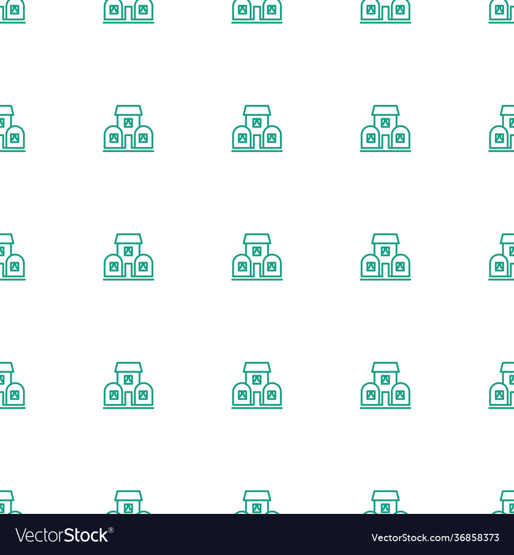 Building icon pattern seamless white background