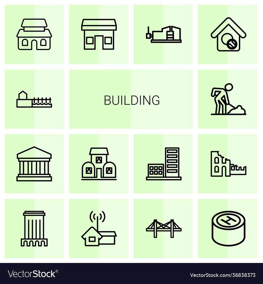 Building icons