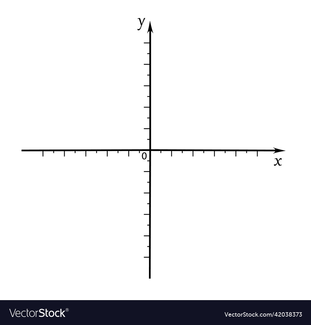 Cartesian coordinate system vector image Cartesian coordinate system