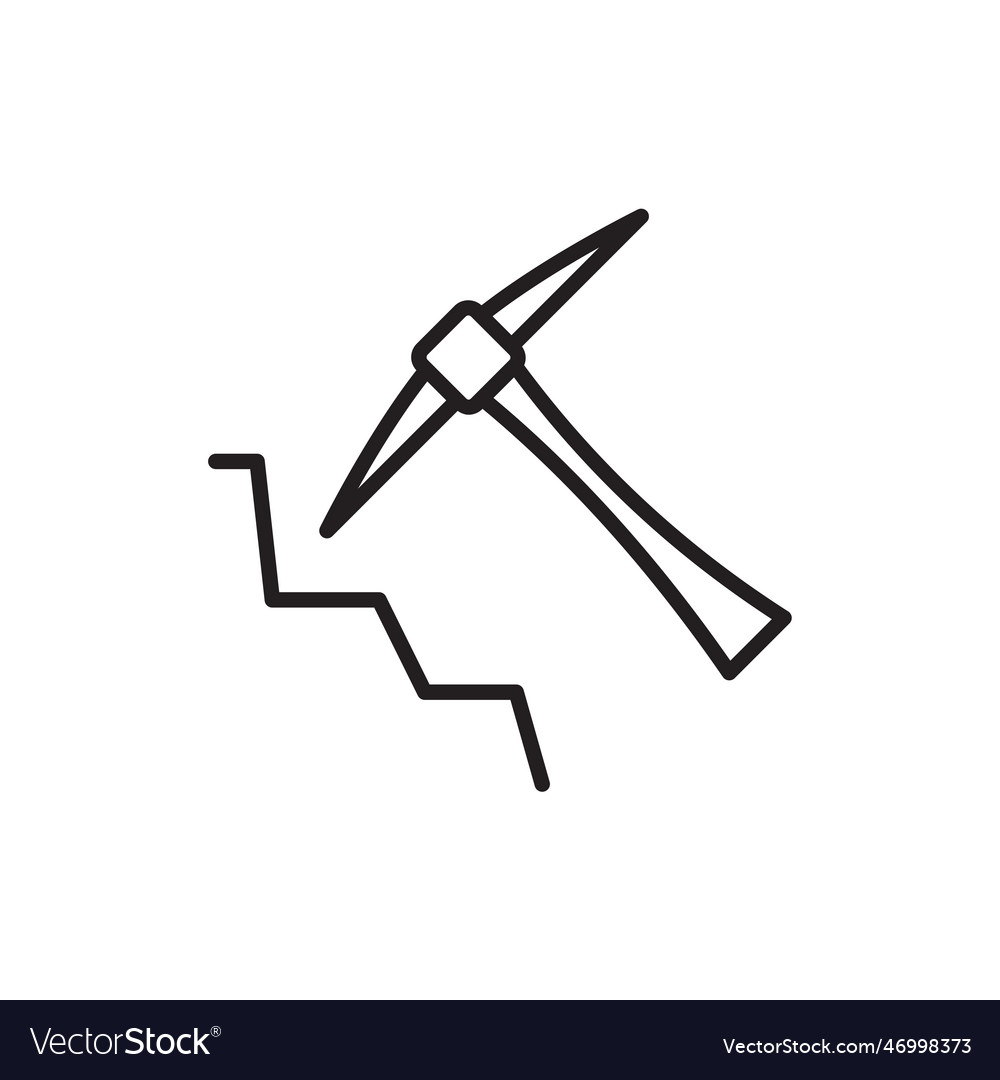 Data mining management iconwith black vector image Data mining management iconwith black