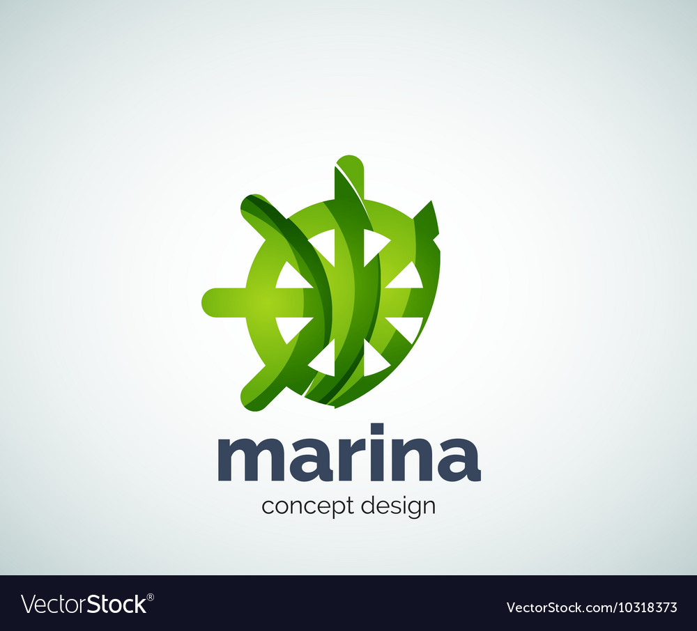 Marina steering wheel logo template