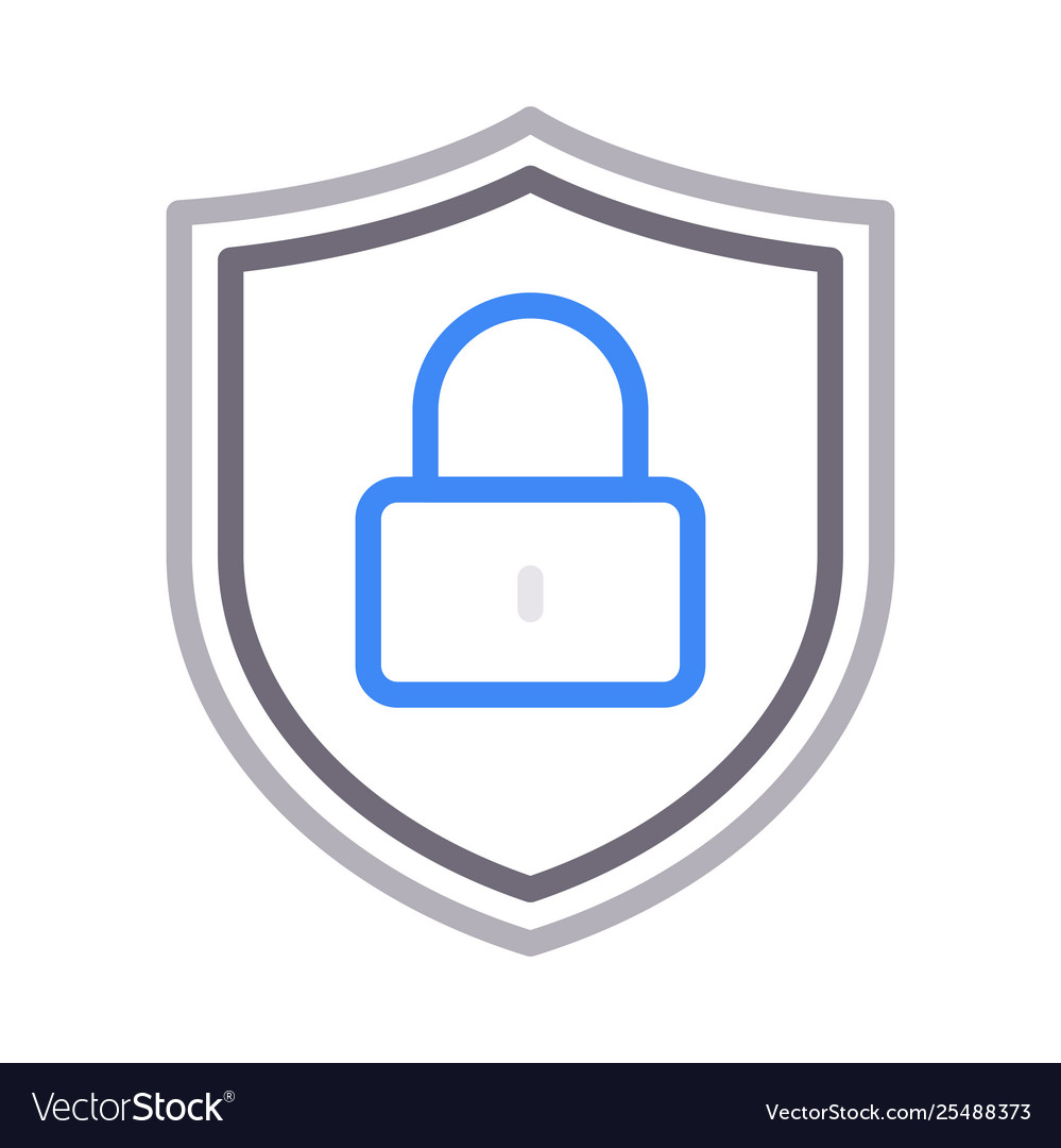 Secure lock vector image Secure lock