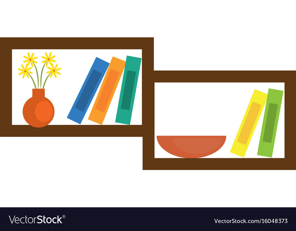 Shelf with decorative objects