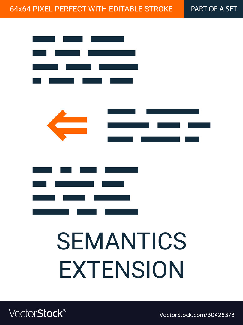Simple outline text semantics extension