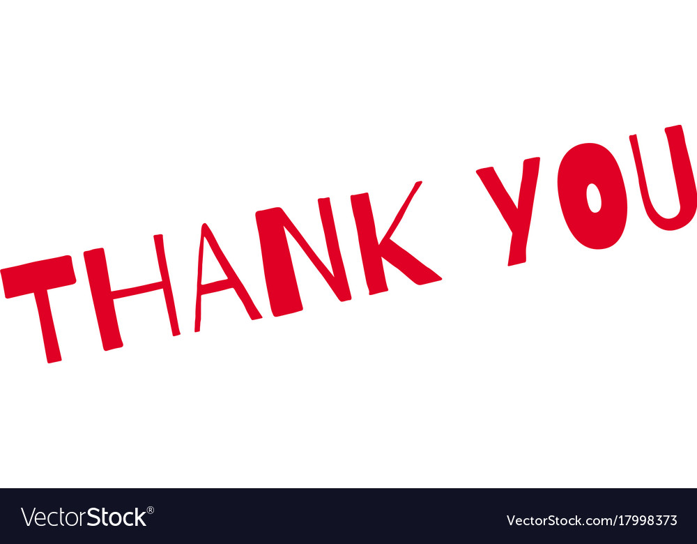 Thank you rubber stamp Royalty Free Vector Image