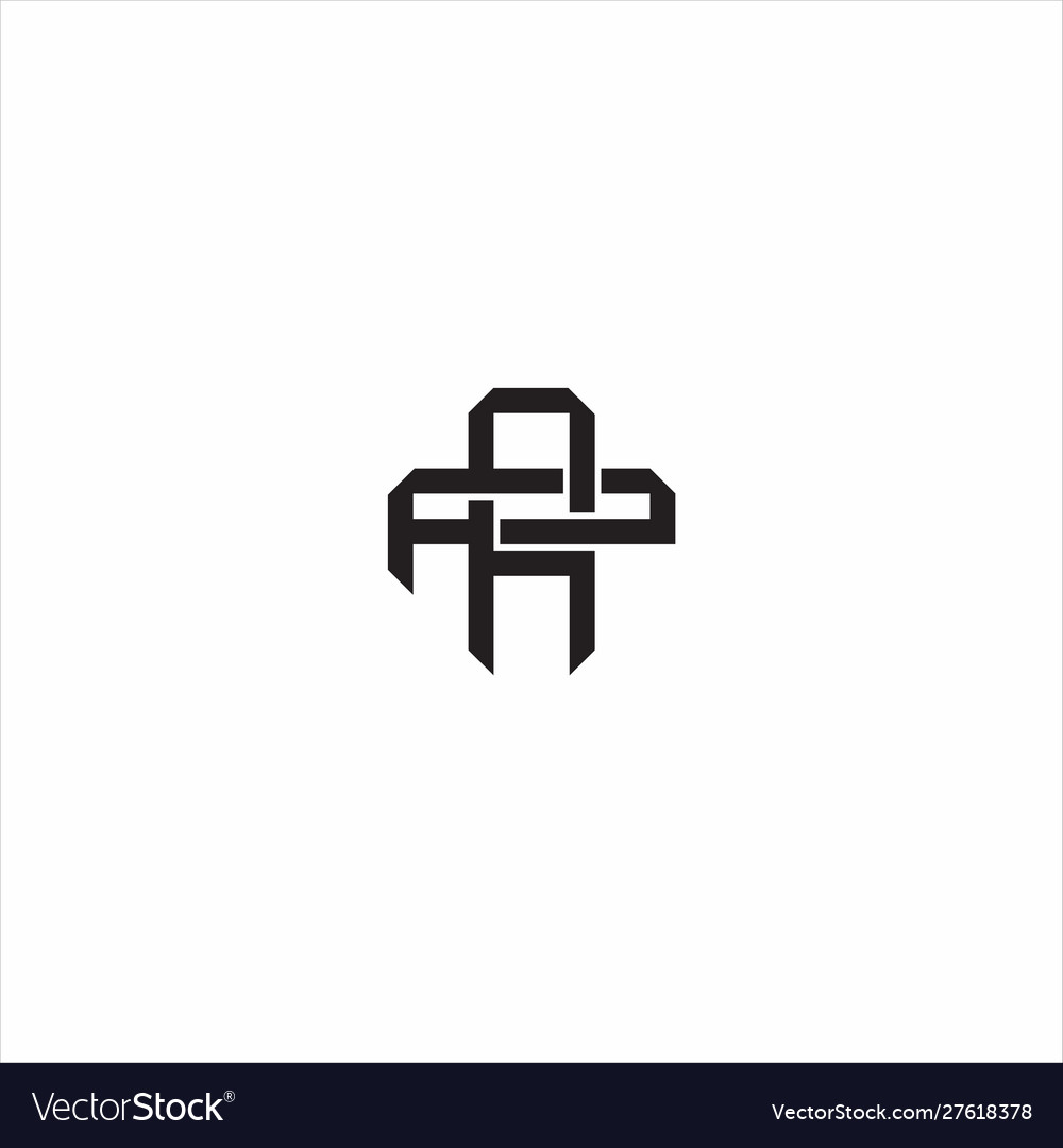 Ap initial letter overlapping interlock logo
