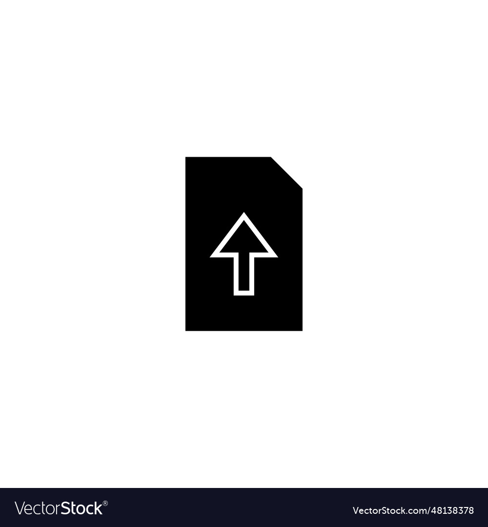 File upload icon vector image File upload icon