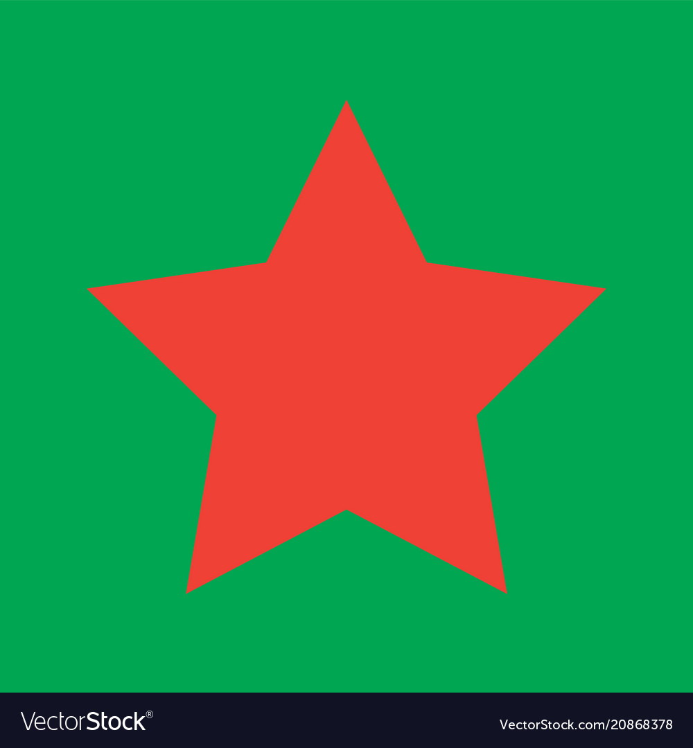 Flat style retro star icon vector image Flat style retro star icon