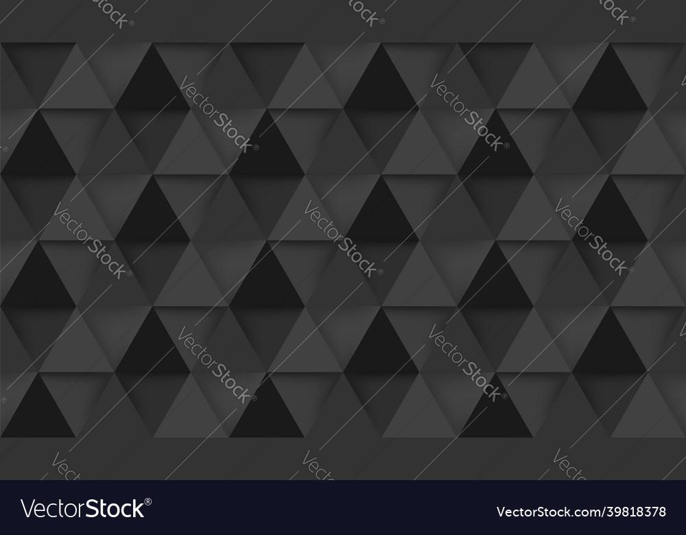 Grey triangular background vector image Grey triangular background