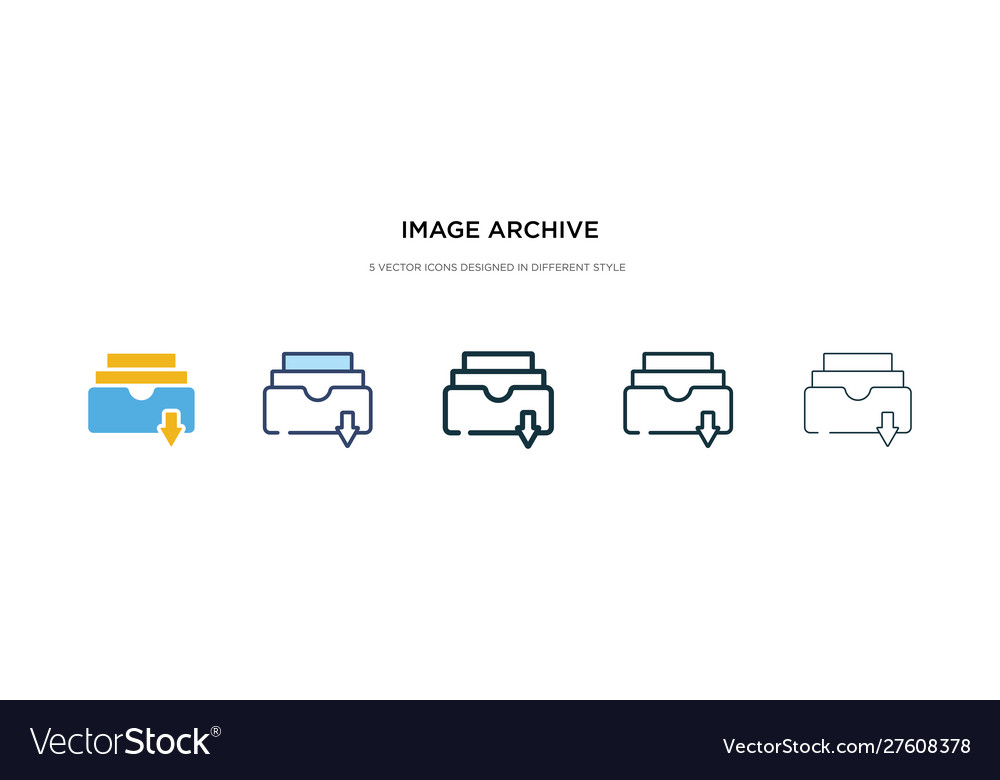 Image archive icon in different style two